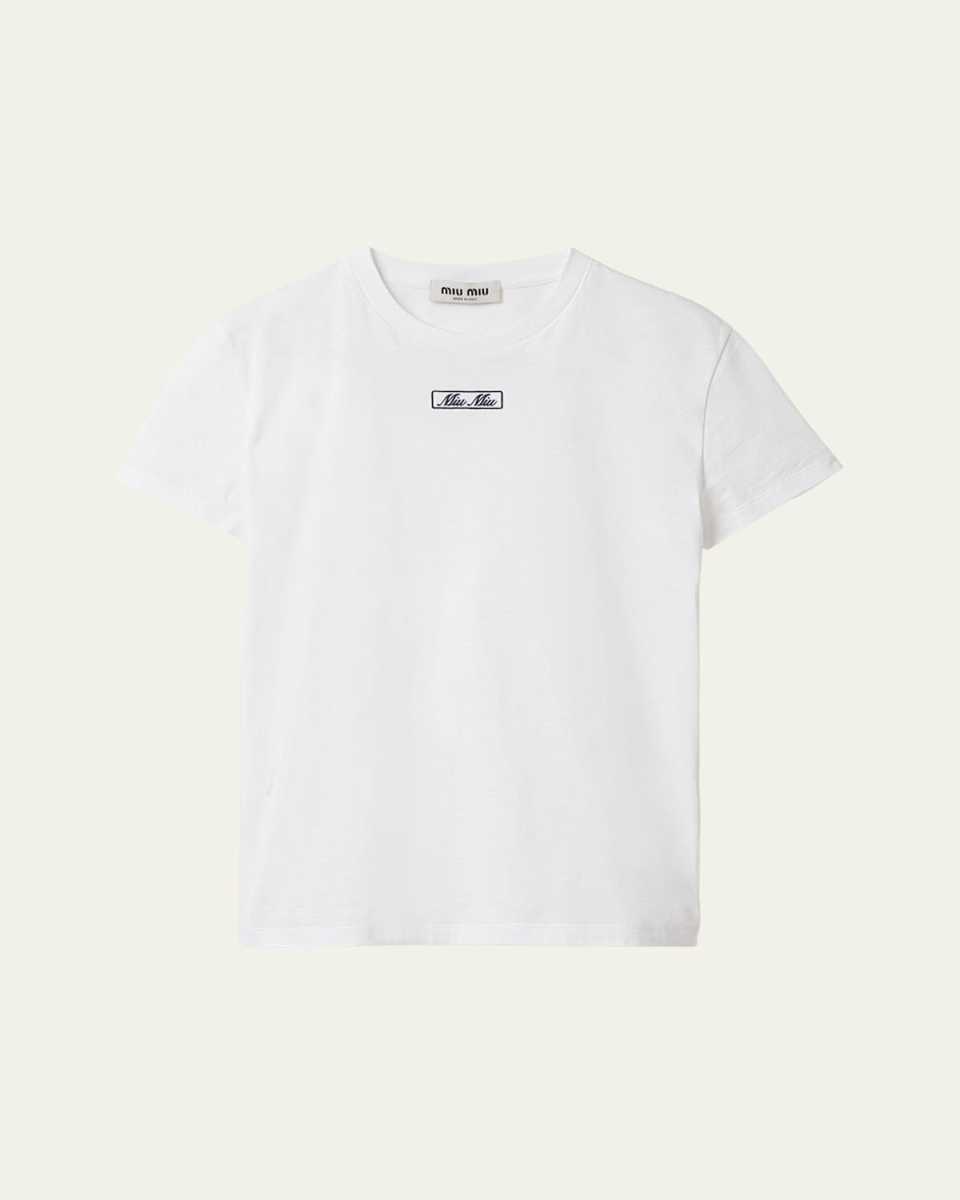 Embroidered Logo Jersey T-Shirt